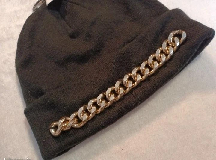 Zwarte muts met gouden ketting Maat 1 – photo 4